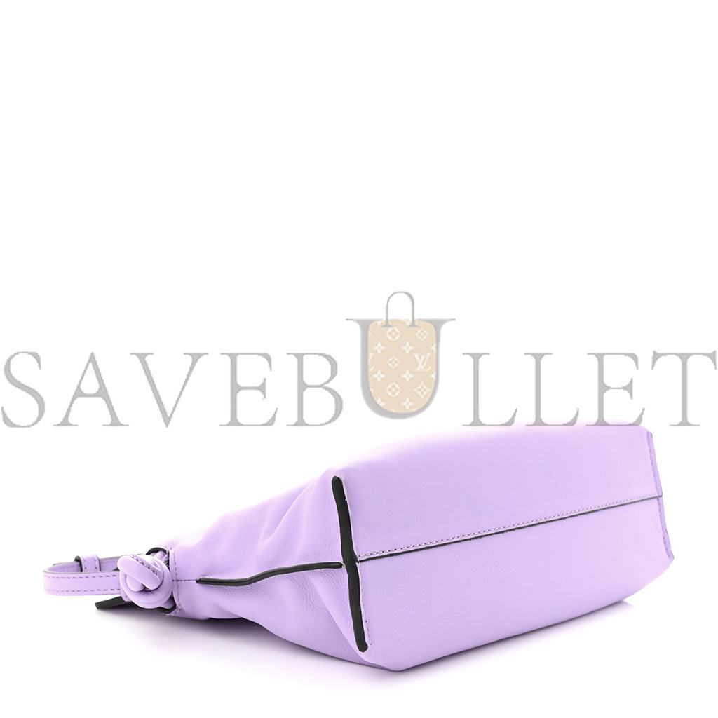 l*ew* calfskin mini flamenco knot bag light mauve (23*18*7cm)
