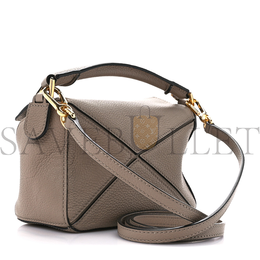l*ew* calfskin mini puzzle bag sand mink (18*12.5*8cm)