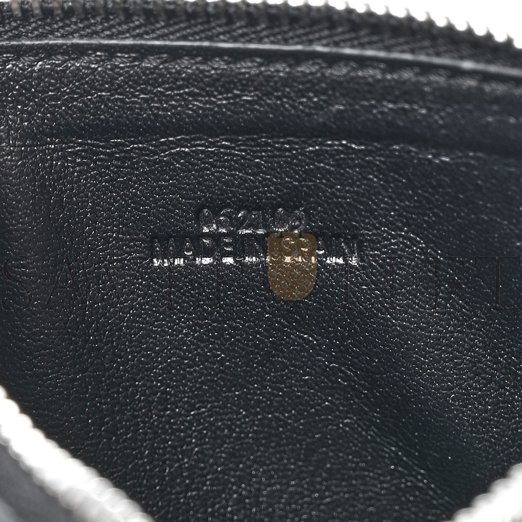 l*ew* soft grained calfskin coin card holder black (12*7cm)