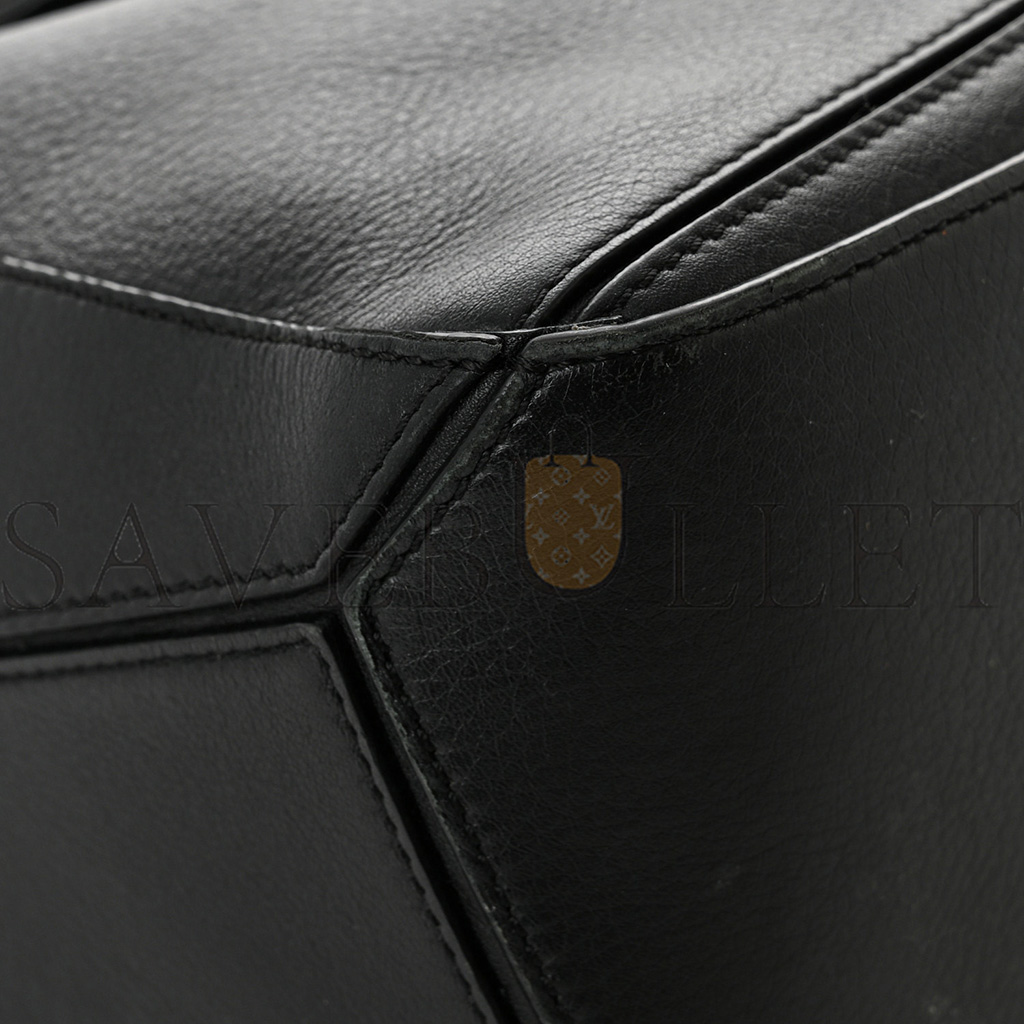 l*ew* calfskin medium puzzle bag black (24*16.5*10.5cm)