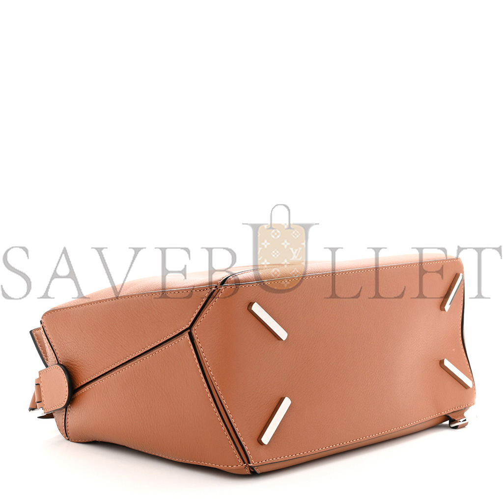 l*ew* calfskin medium puzzle bag tan (28*18*12cm)