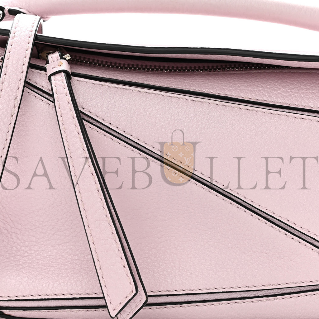 l*ew* calfskin mini puzzle bag icy pink (18*12.5*8cm)
