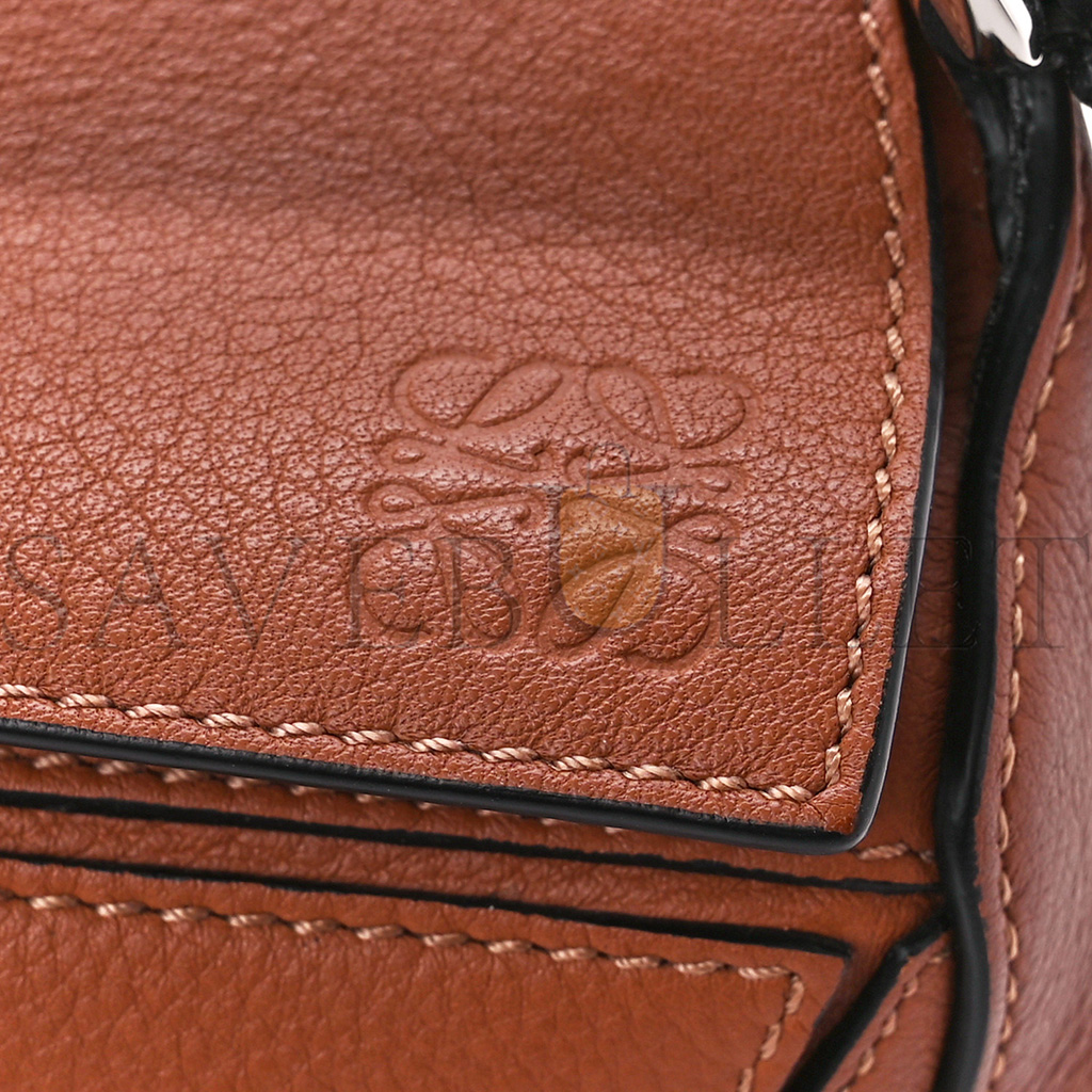 l*ew* calfskin mini puzzle bag tan (18*12.5*8cm)