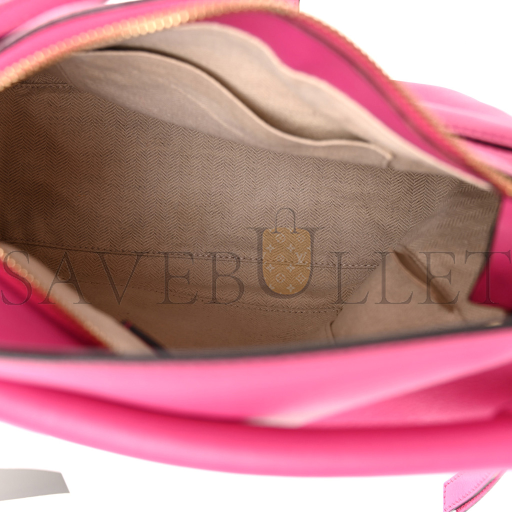 l*ew* calfskin small puzzle bag fuchsia (24*16.5*10.5cm)