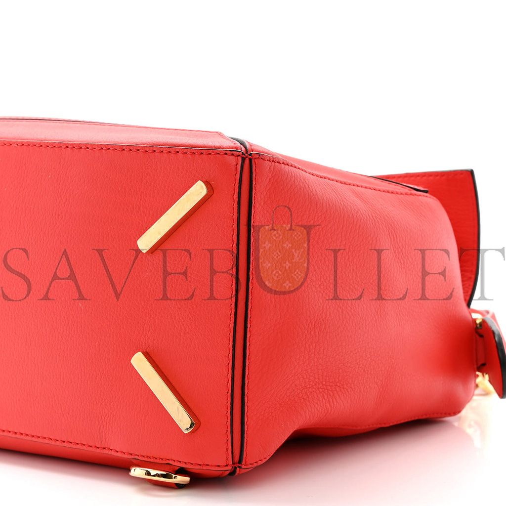 l*ew* calfskin medium puzzle bag scarlet (28*18*12cm)