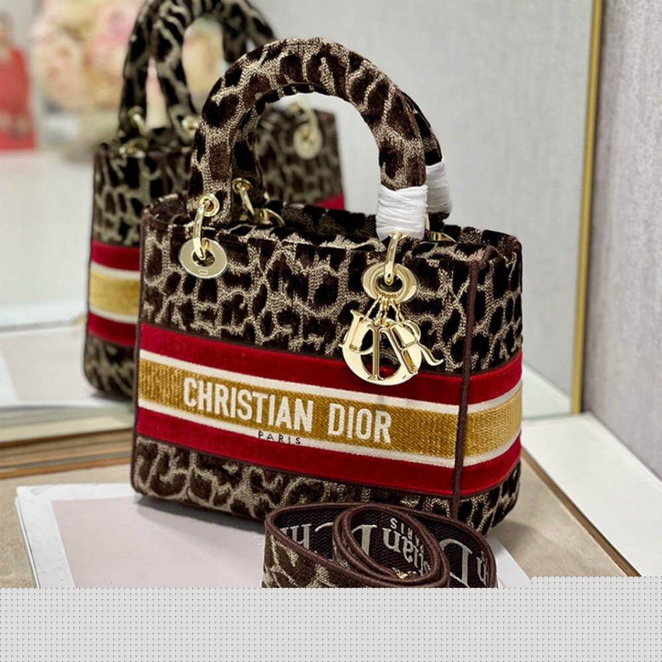 D*or medium lady d-lite bag m0565otgt_m918 (24cm*20cm*11cm)