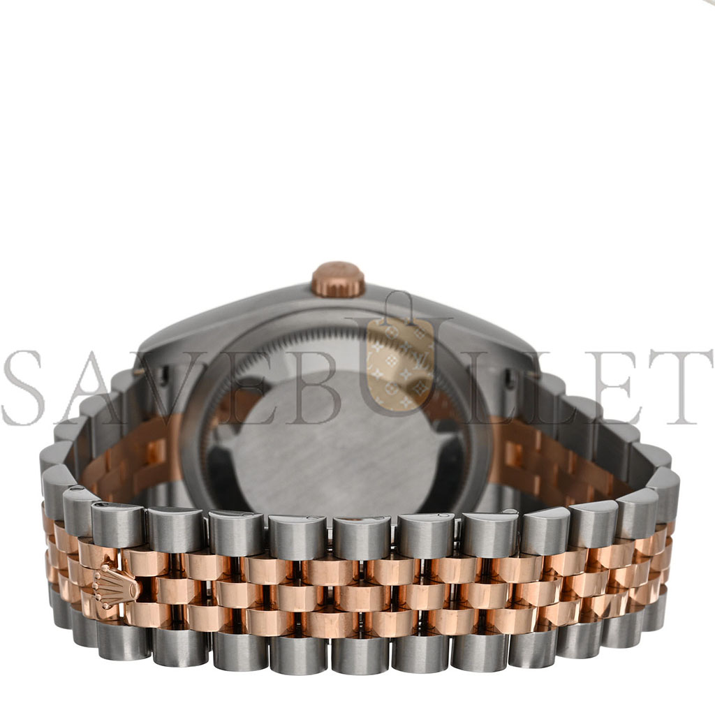R*l*x stainless steel 18k everose gold diamond 36mm oyster perpetual datejust watch pink jubilee 116231