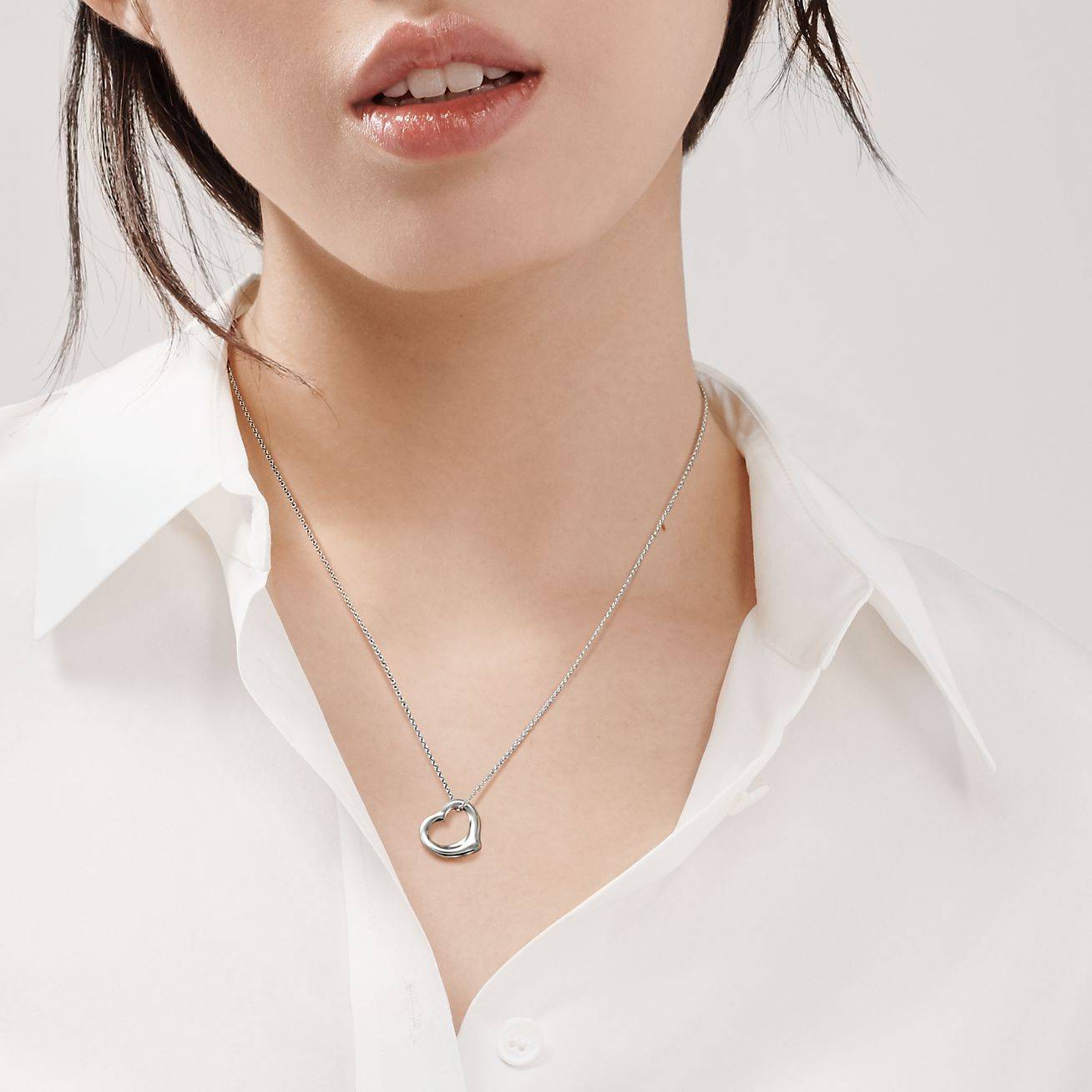 T*f*ny elsa peretti® open heart pendant