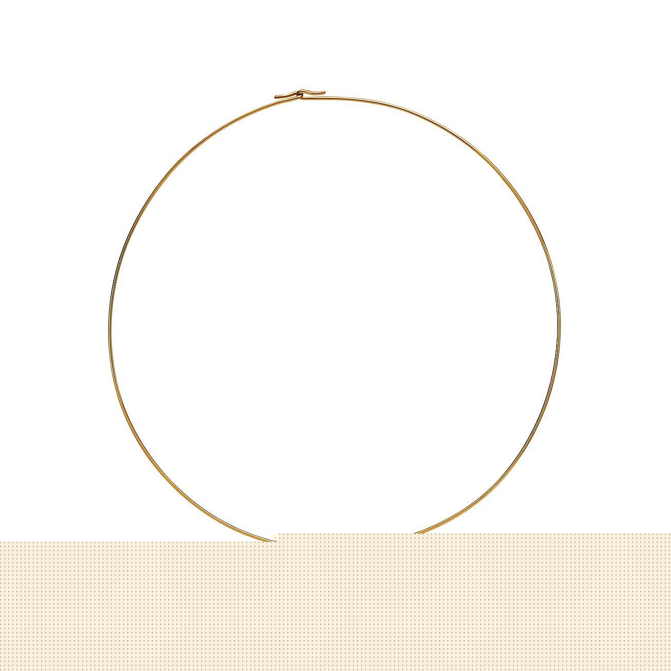 T*f*ny elsa peretti® bean® design wire necklace in yellow gold, 20 mm