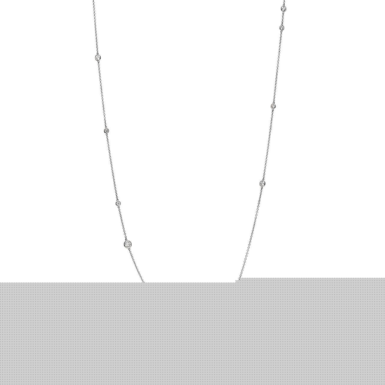 T*f*ny  elsa peretti® diamonds by the yard® sprinkle necklace in platinum with diamonds