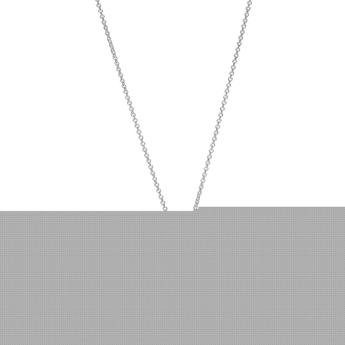 T*f*ny return to T*f*ny® double heart tag pendant in silver and rose gold, mini