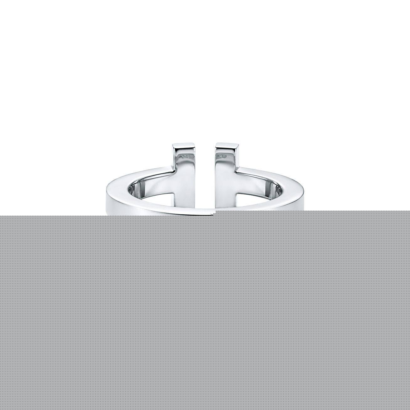 T*f*ny t square ring in silver