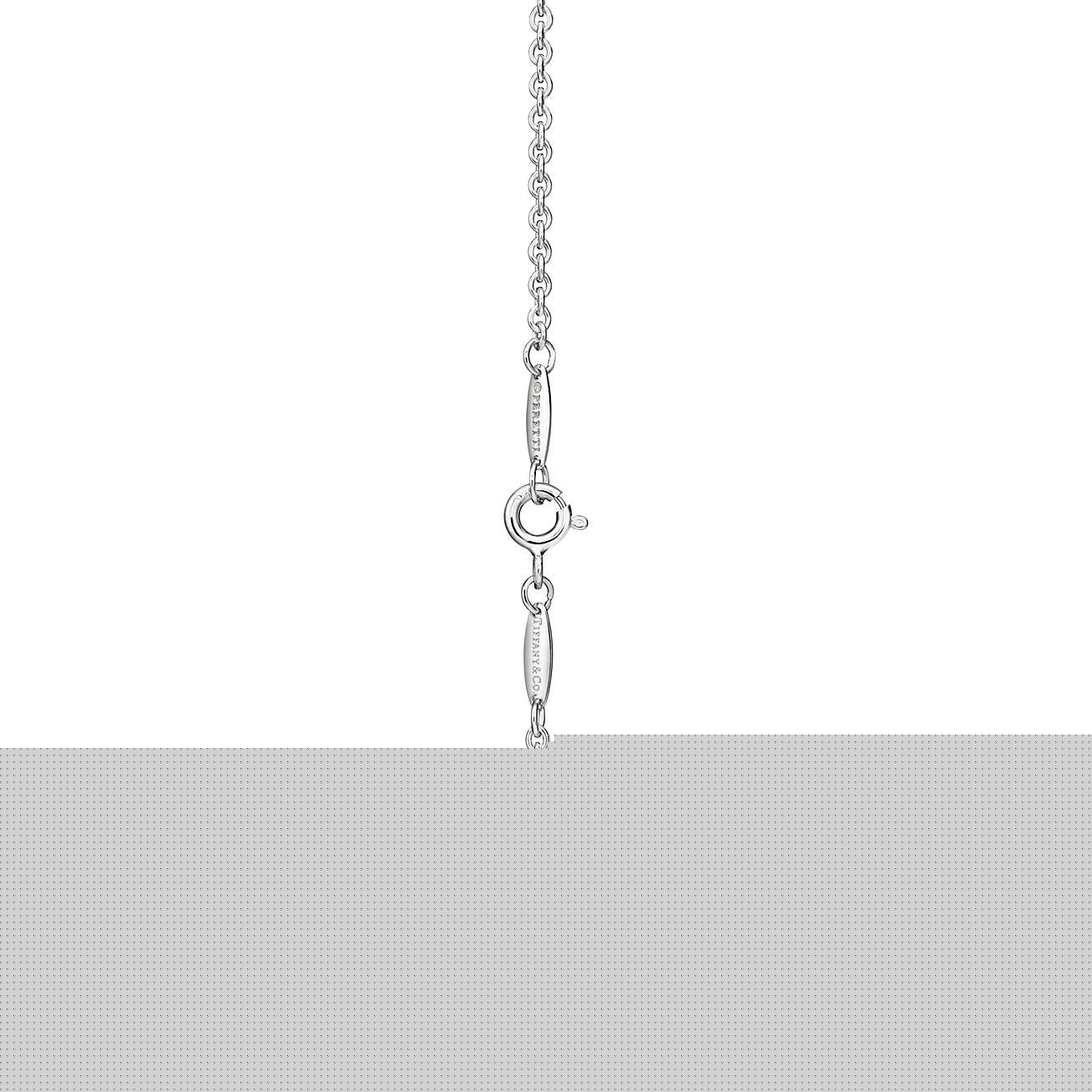 T*f*ny elsa peretti® open heart lariat necklace in silver, 16 mm