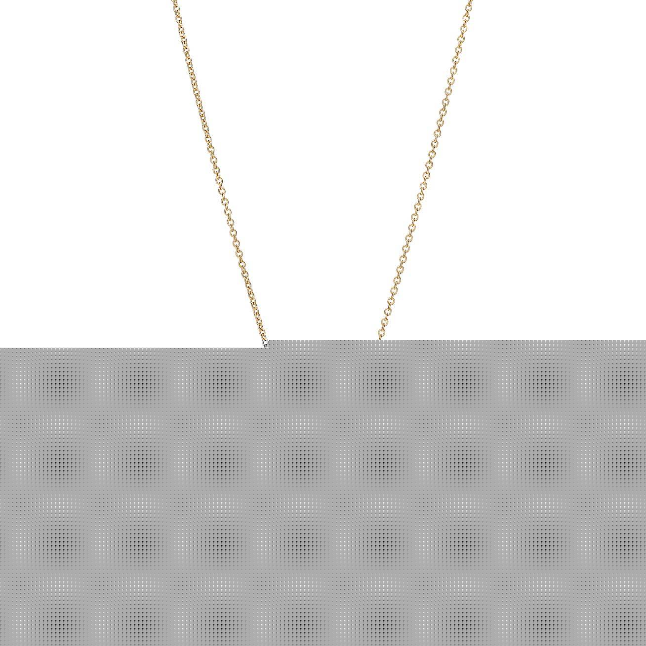 T*f*ny  elsa peretti® open heart pendant in yellow gold, 11 mm