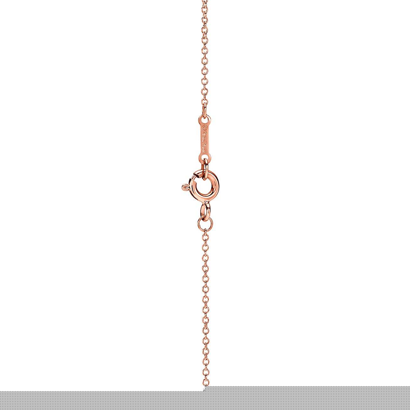 T*f*ny palomas melody mini pendant in 18k rose gold