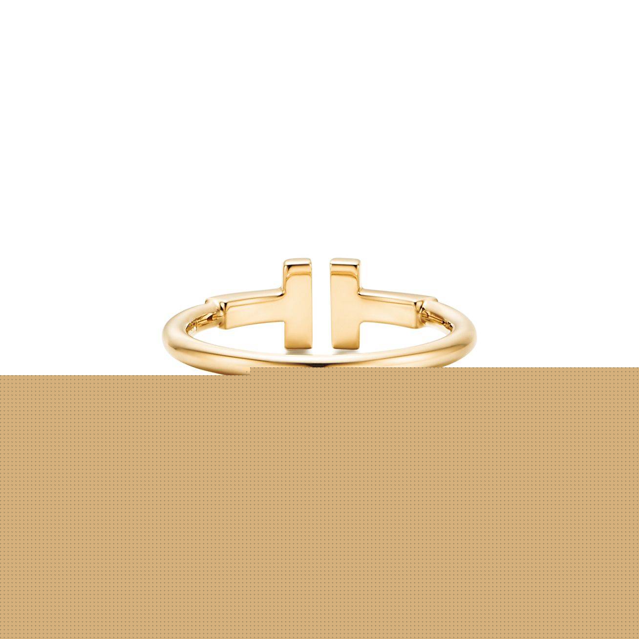 T*f*ny t wire ring in 18k gold