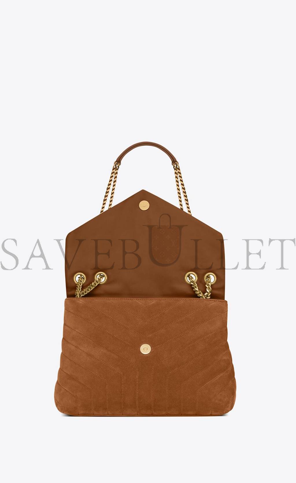 Y*L loulou medium chain bag in quilted suede 5749461u8c77761 (32*22*12cm)