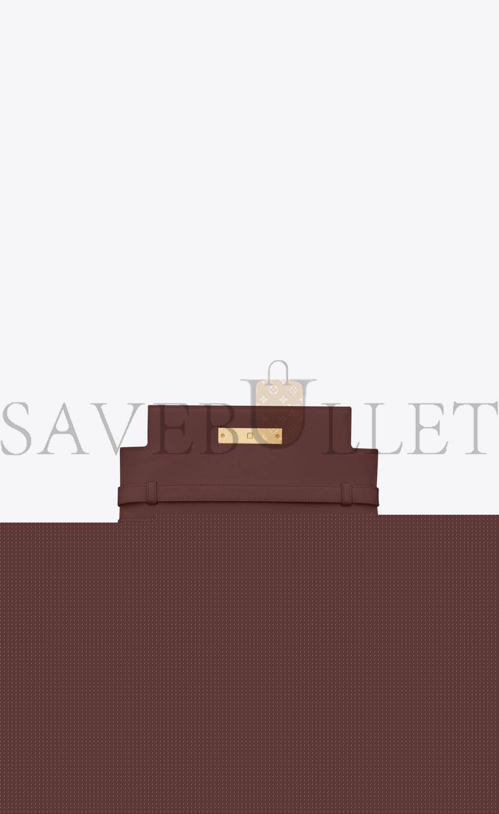 y*l manhattan shoulder bag in box Sa**t Lau*nt leather 5792710sx0w6475 (29*20*7.5cm)