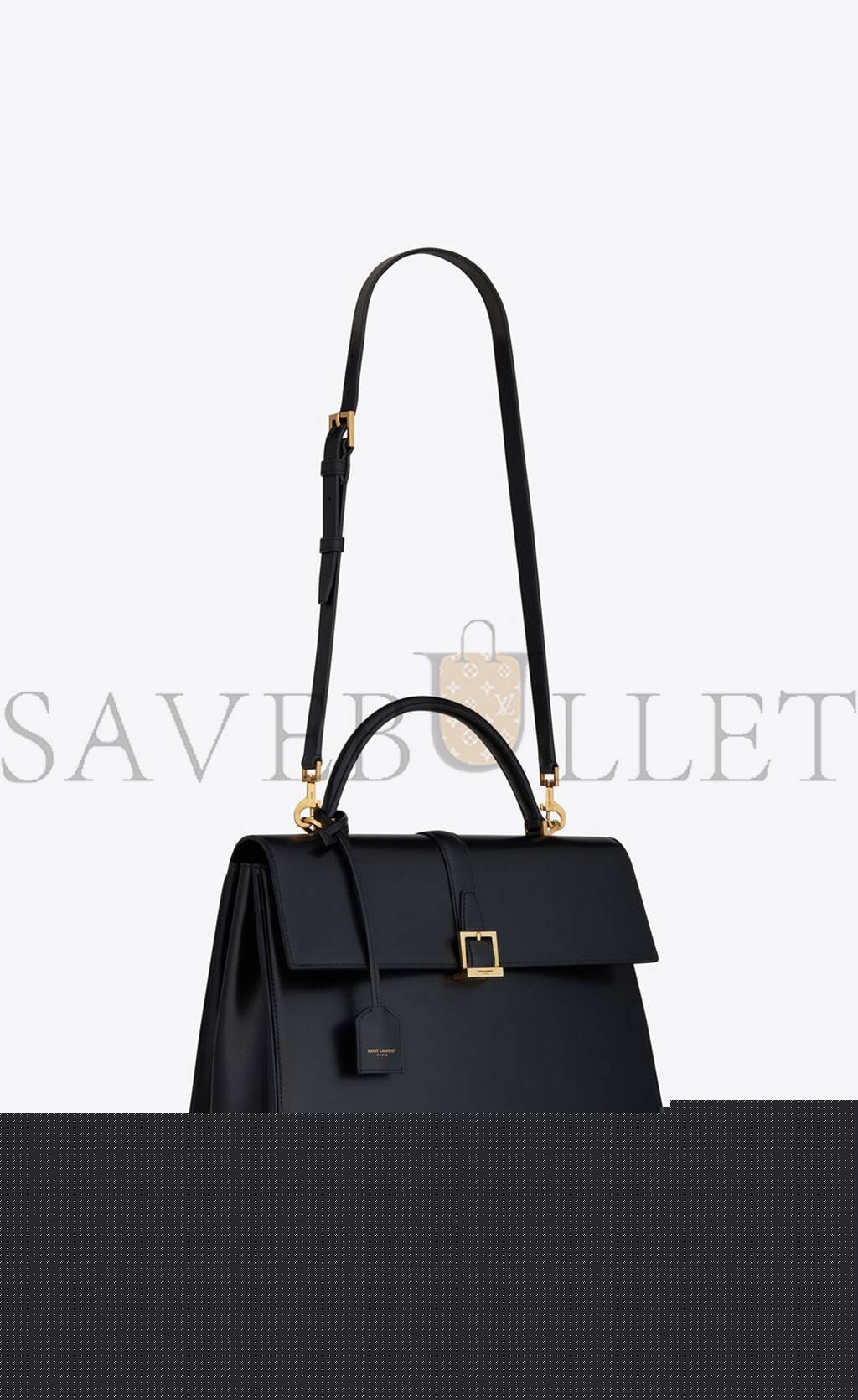 Y*L le fermoir top handle bag in shiny leather 6749882za0w1000 (30*22*12cm)