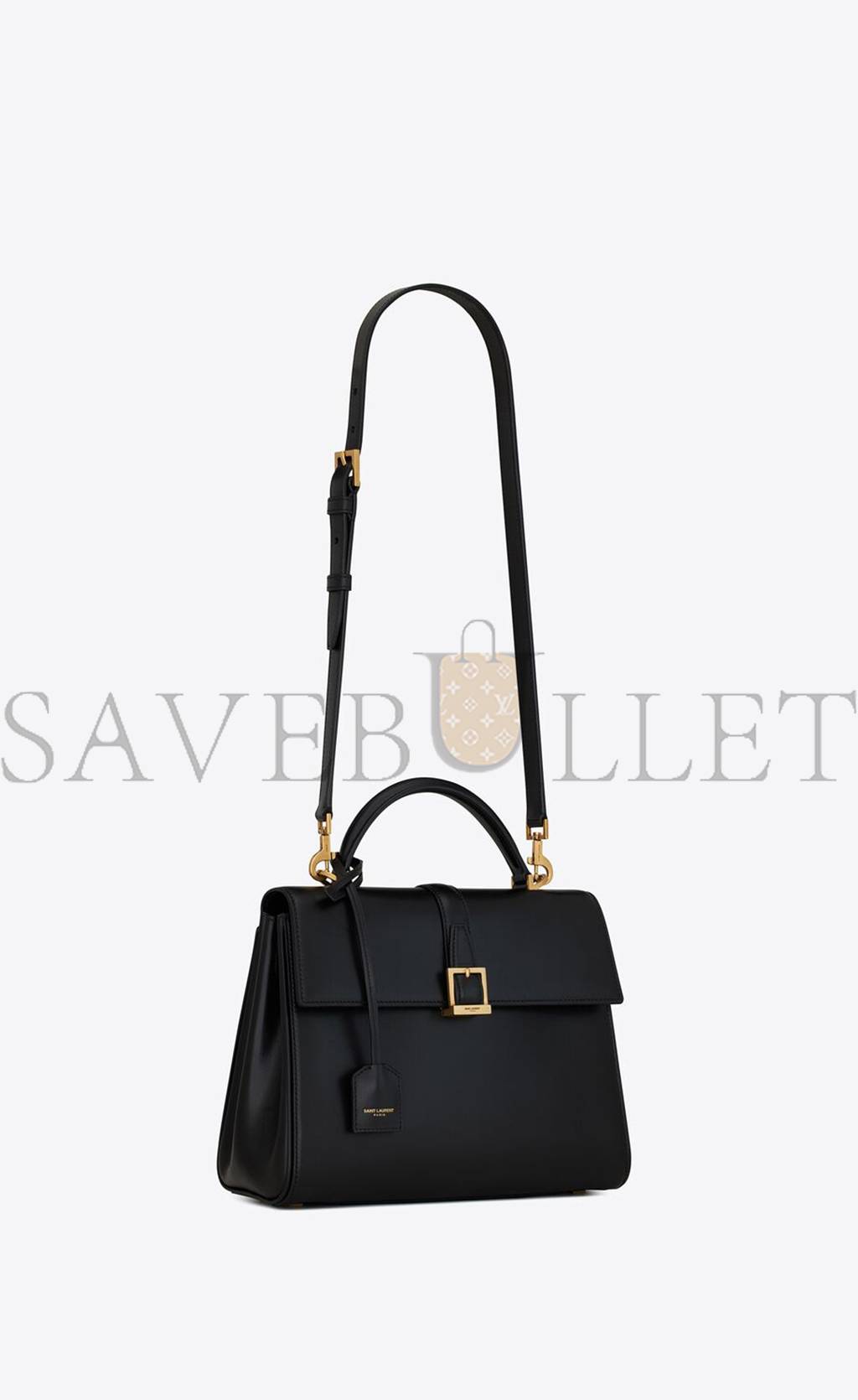Y*L le fermoir small top handle bag in shiny leather 6869822za0w1000 (25*19.5*10.5/4)