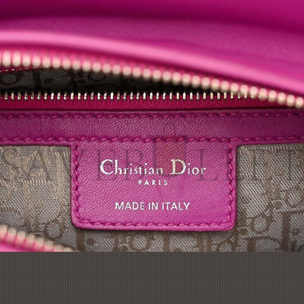 D*or lambskin cannage medium lady D*or pink (23*20*12.1cm)