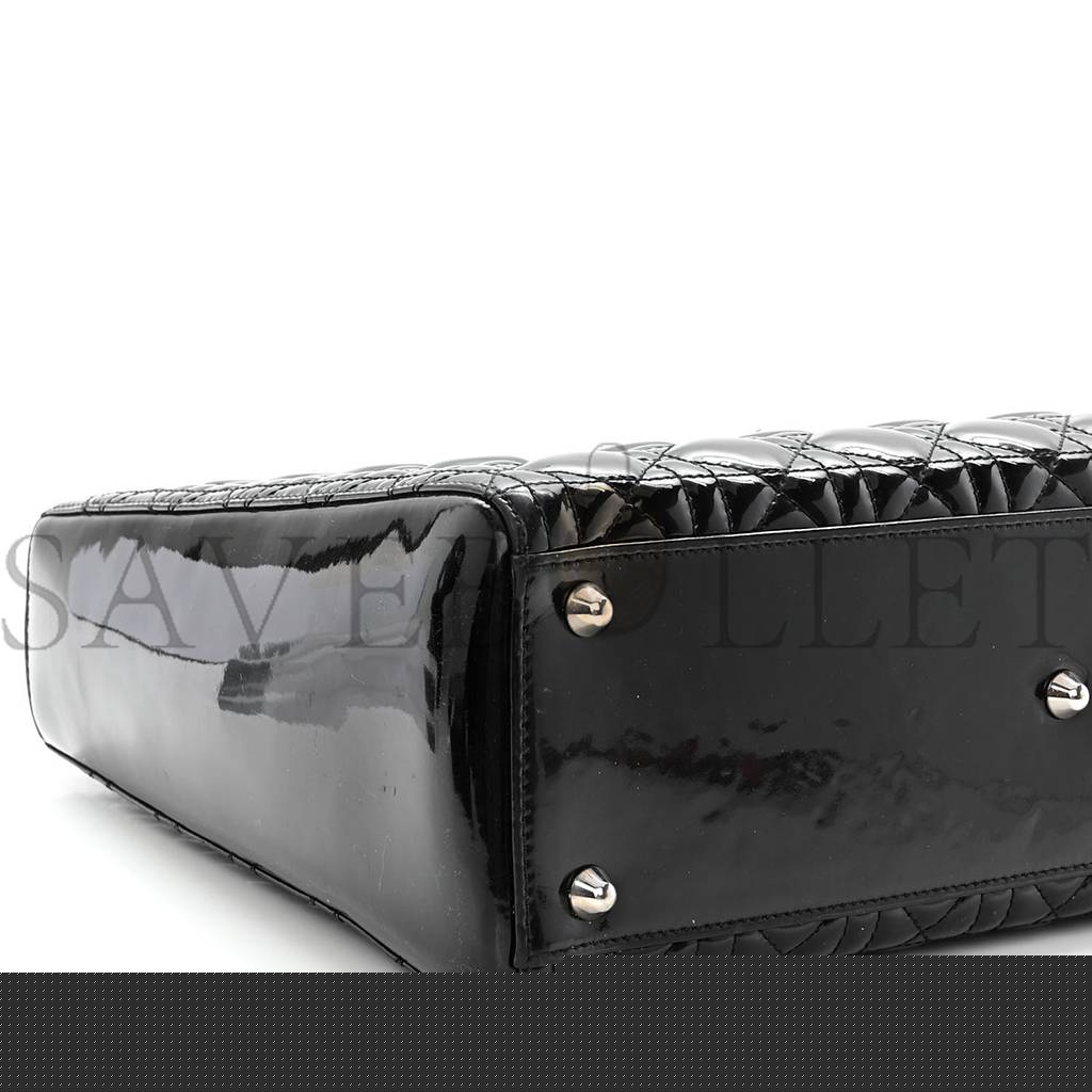 D*or patent cannage large lady D*or black (32*25*12.1cm)