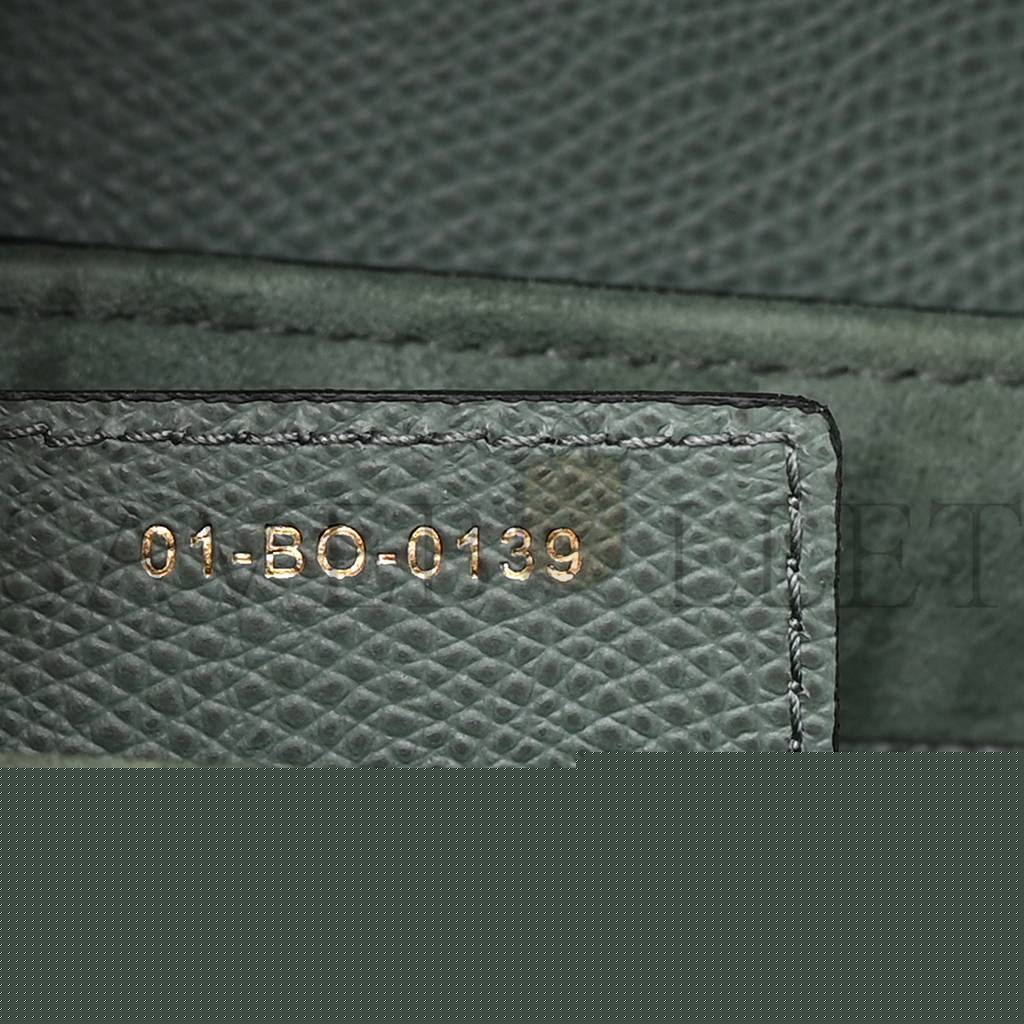 D*or grained calfskin saddle bag orage (25*21*6.4cm)