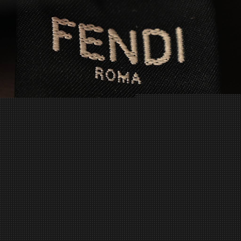 F**di vitello seta glazed fabric ff 1974 medium peekaboo x-lite black (29*25*14cm)