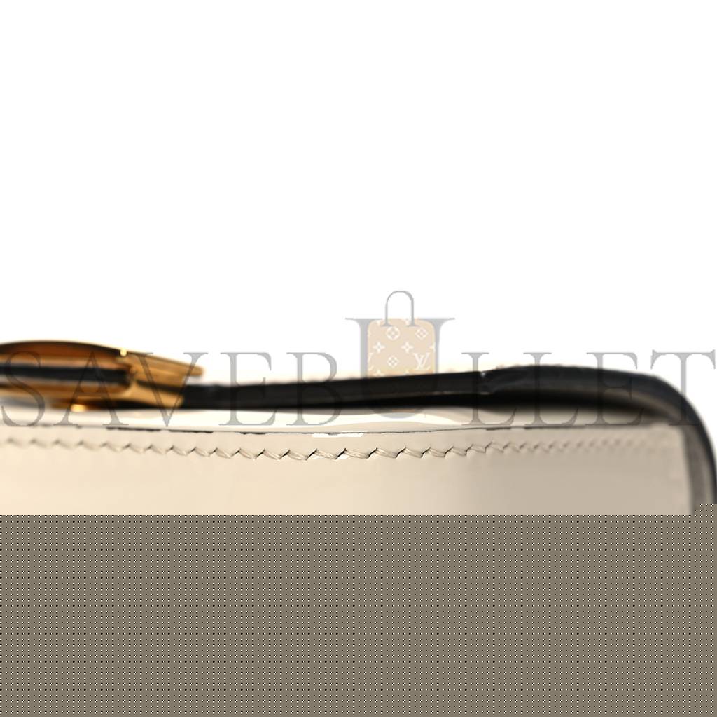 F**di patent nano baguette belt charm white (10*7*2cm)